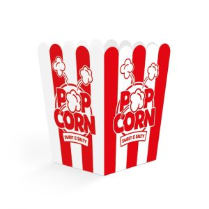 Popcornbeger nostalgisk 0,5 liter - 8 stk
