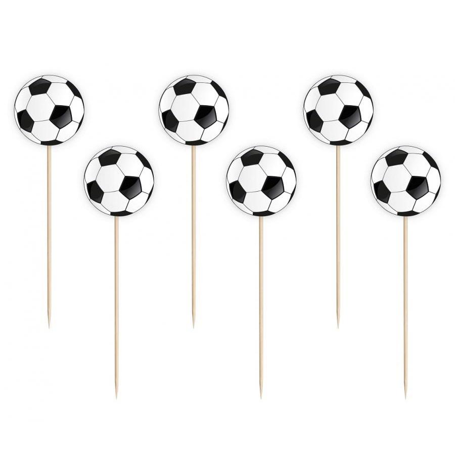 Cupcakepynt fotballer - 20 stk