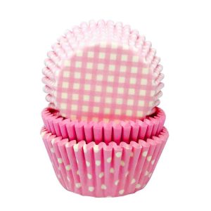 Cupcakeformer, lys rosa miks – 75 stk