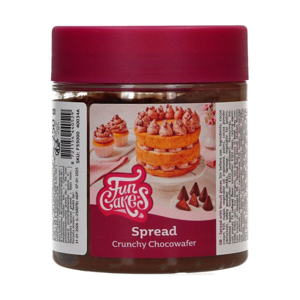 FunCakes kakefyll, Sjokoladekrem Crunchy Choco - 250g