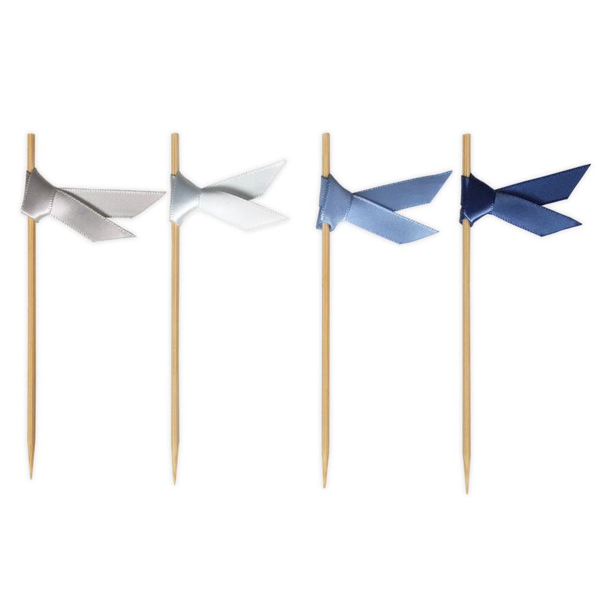 Kakeflagg elegant blå – 40 stk