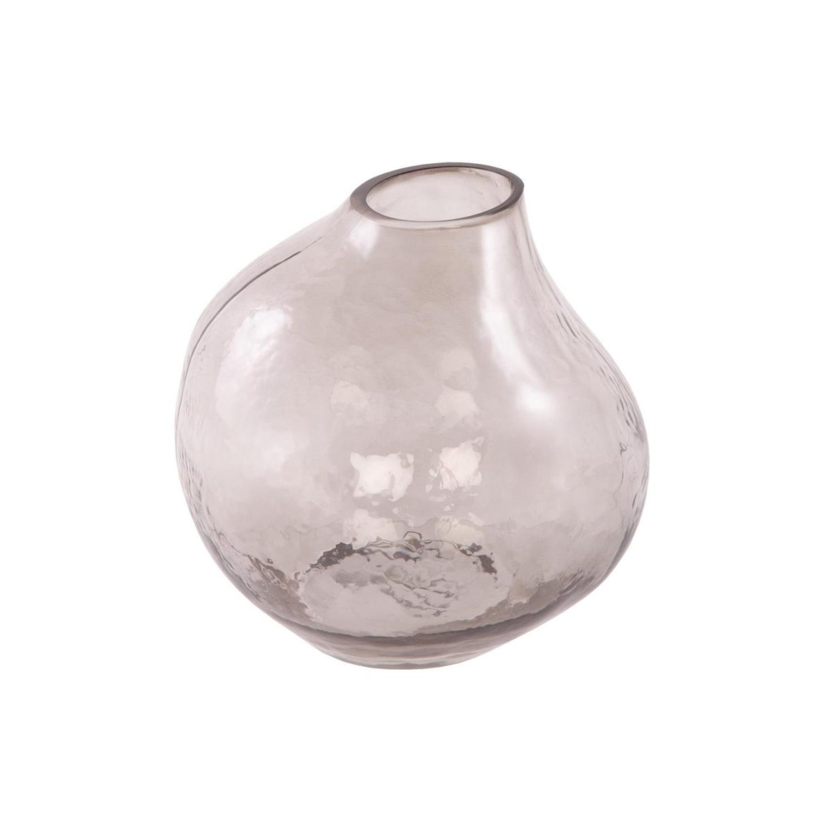 Vase abstrakt røyksort - medium