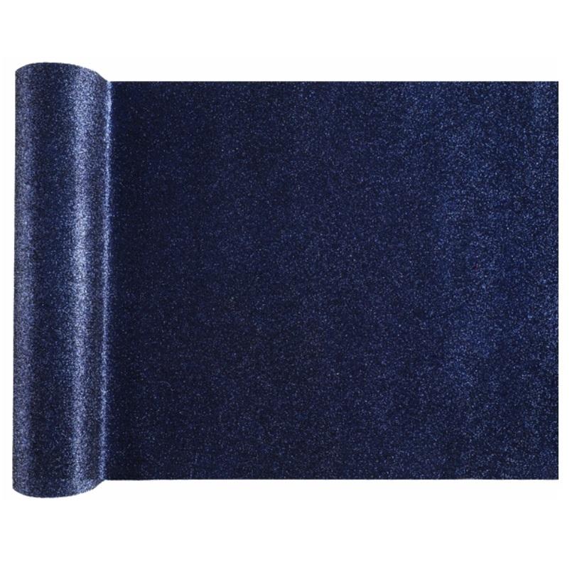 Bordløper glitter, mørk blå - 3 meter