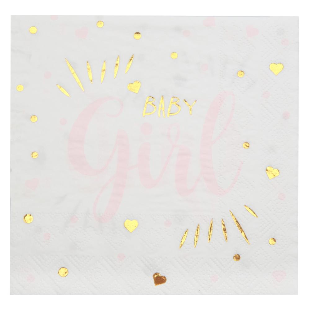 Servietter, Baby girl – 20 stk