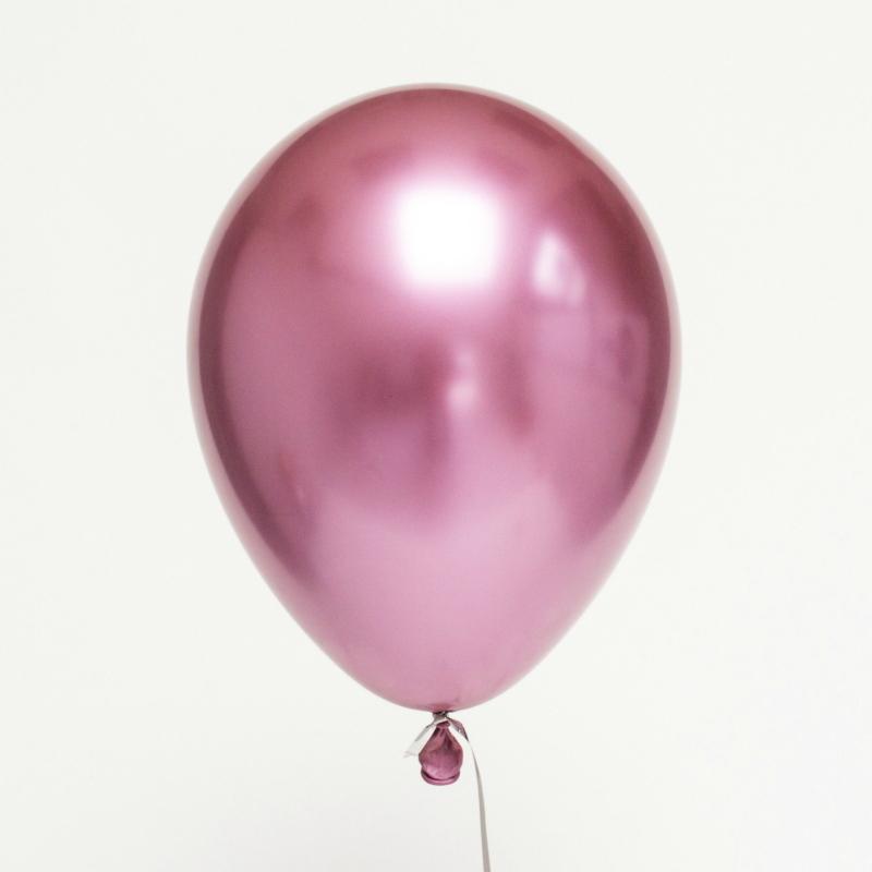 Ballonger chrome rosa, 30 cm - 50 stk
