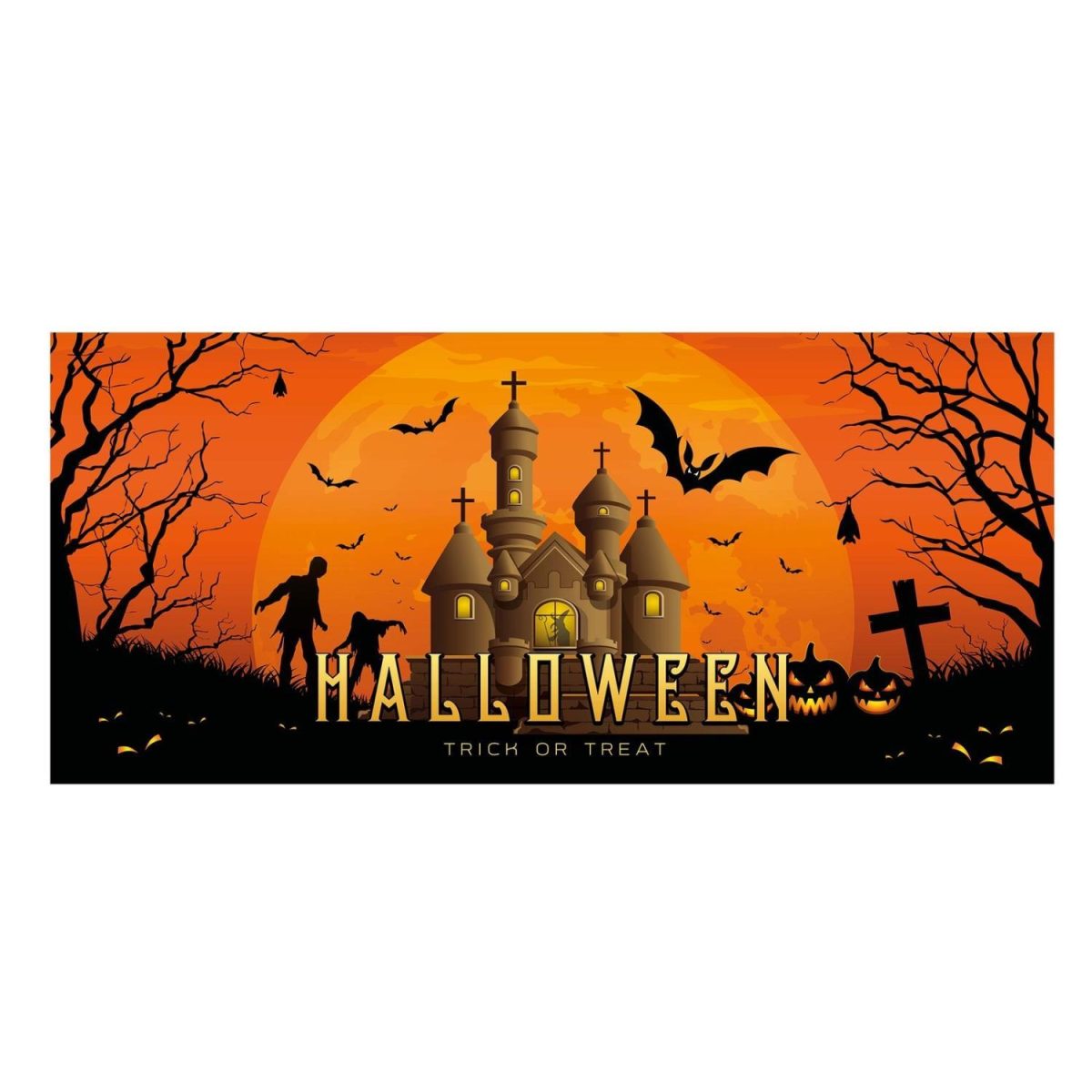 Hjemsøkt hus, bakgrunn Halloween - 4 meter