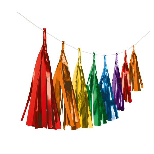 Girlander tassel metallic fargemiks - 3 meter