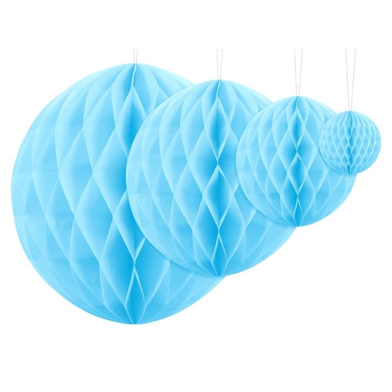 Honeycomb, lys blå - 40 cm