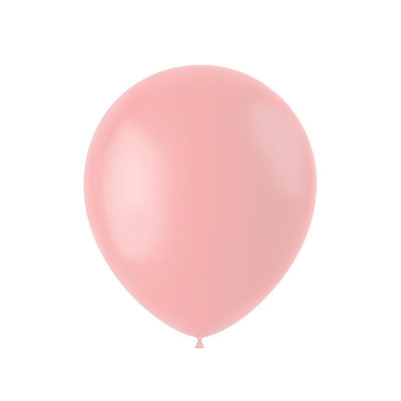 Ballonger 33cm, matt powder pink - 10 stk