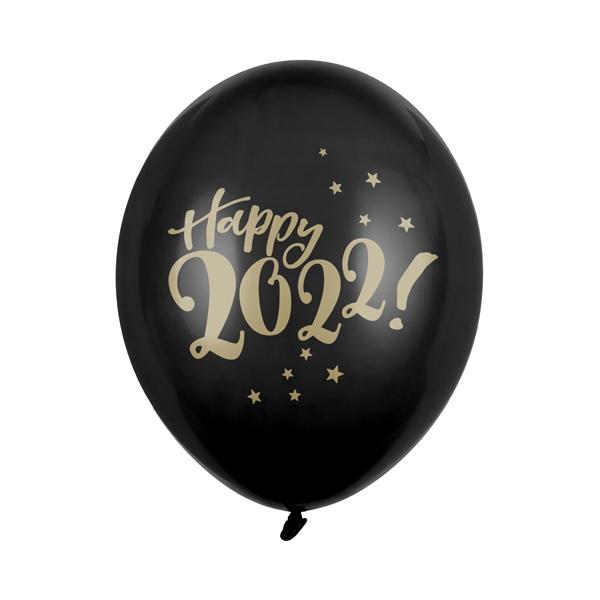 Ballonger Happy 2022!, 30 cm - 10 stk