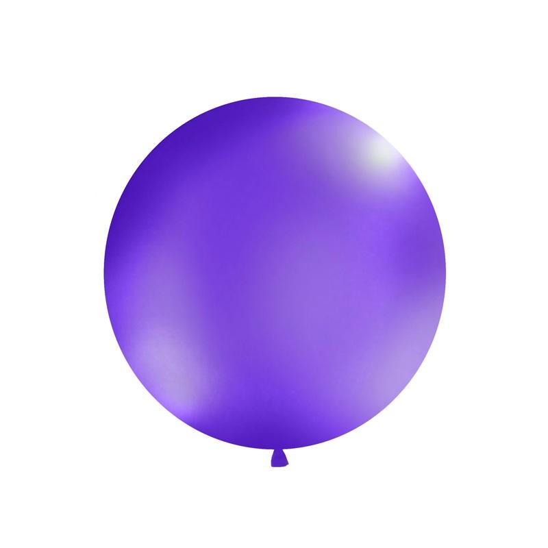 Gigantisk ballong, pastell 100 cm - Mørk lilla