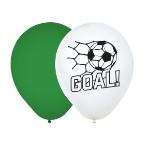 Ballonger, Fotball grønn og hvit - 8 stk