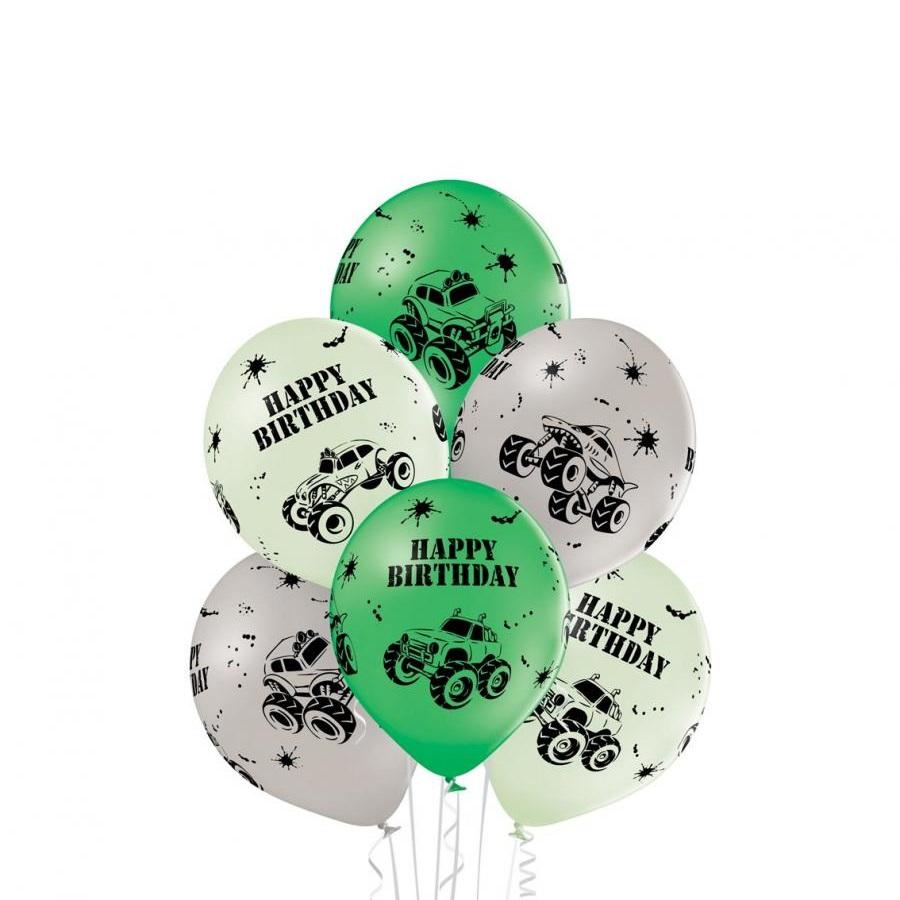 Ballonger, monstertruck - 6 stk