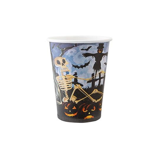 Pappkopper halloweenhage - 12 stk