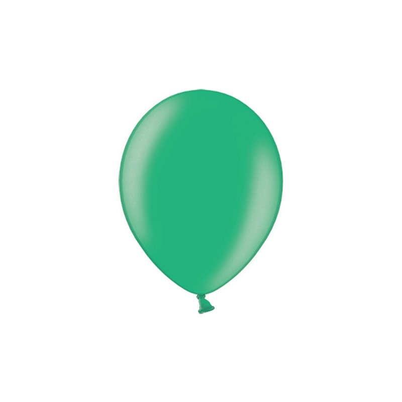 Ballonger metallic grønn, 27 cm - 100 stk