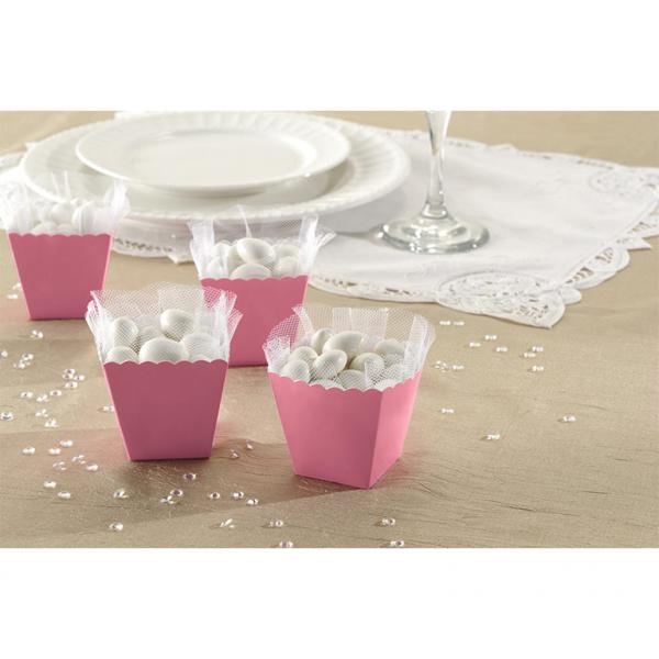 Snacksboks mini rosa – 100 stk