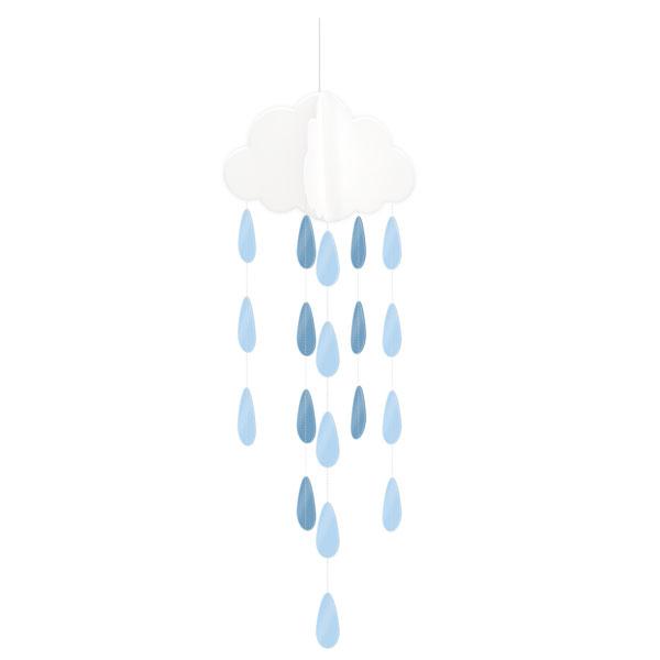 Drømmefanger sky med regn, blå - 2 stk