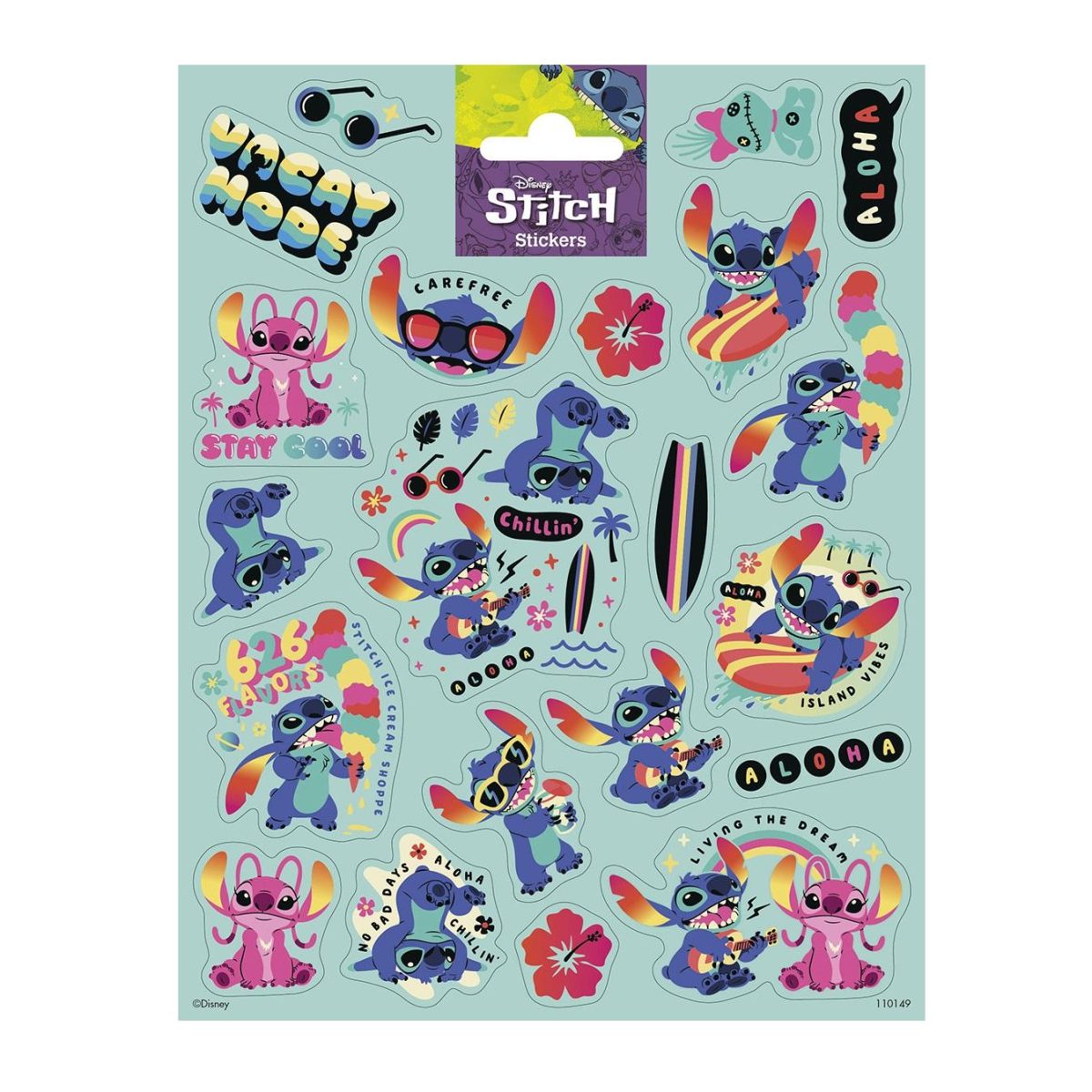 Klistremerker, store - Stitch