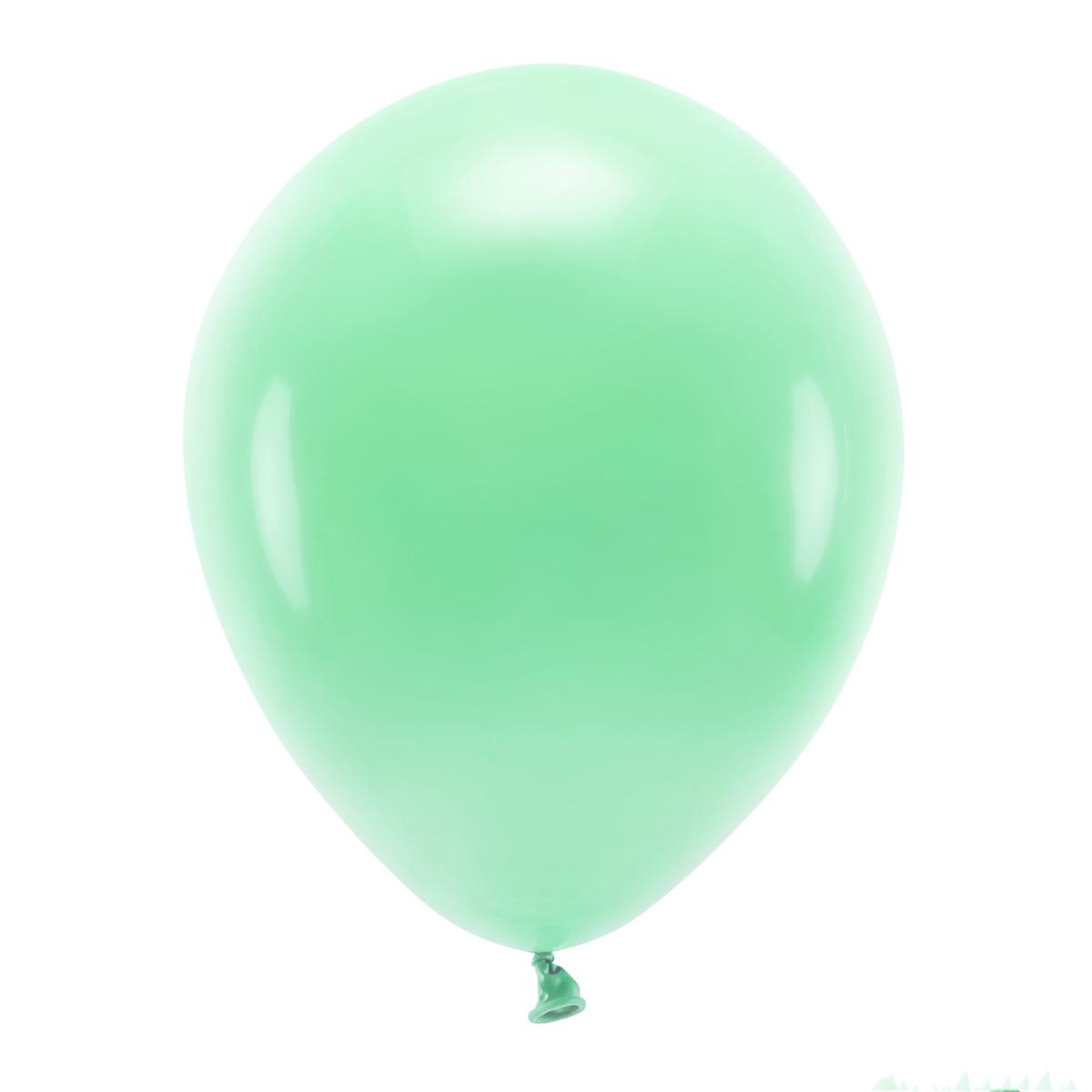 Ballonger pastell lys grønn, 30 cm - 10 stk