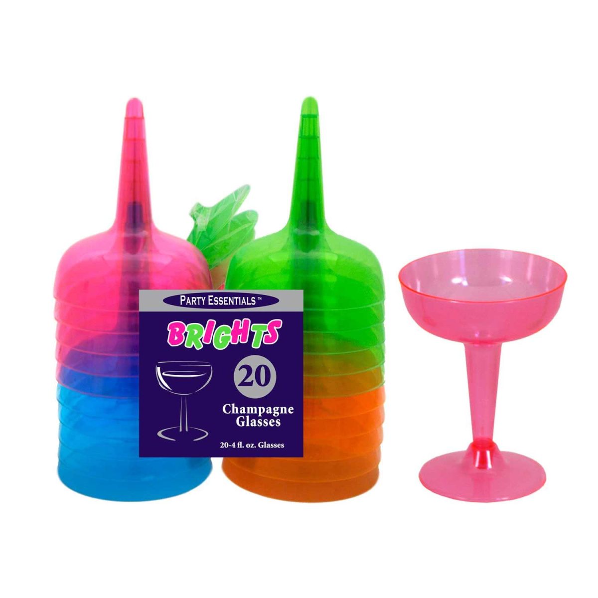 UV Champagneglass – 20 stk