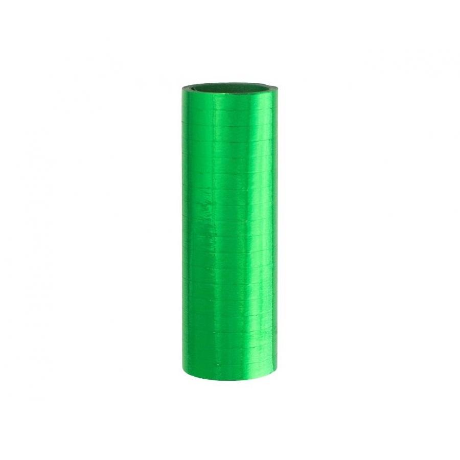 Serpentiner, metallic grønn - 2 stk