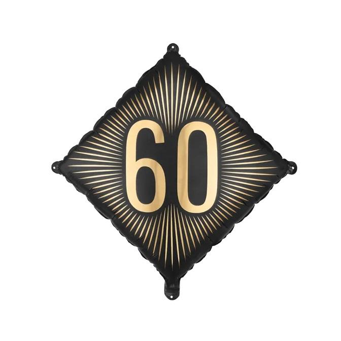 Folieballong diamant - 60 år