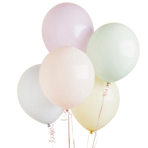Ballongmiks dus pastell - 5 stk