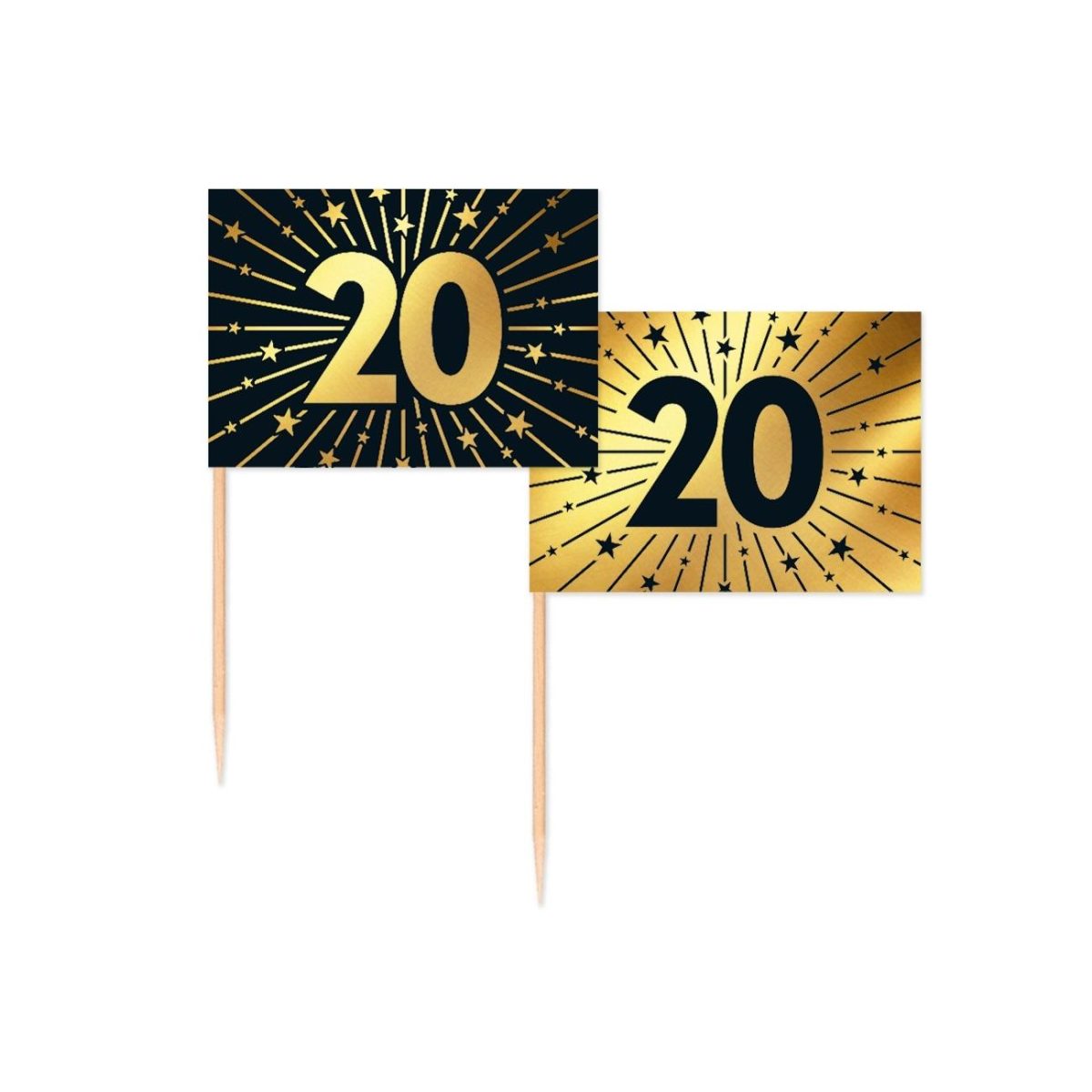 Cocktailpinner, 20 år - 50 stk