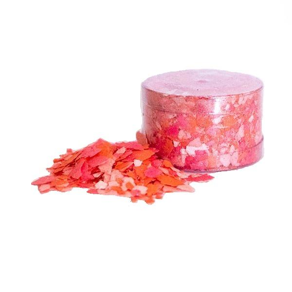 Spiselige strøsselflak - Rosa miks