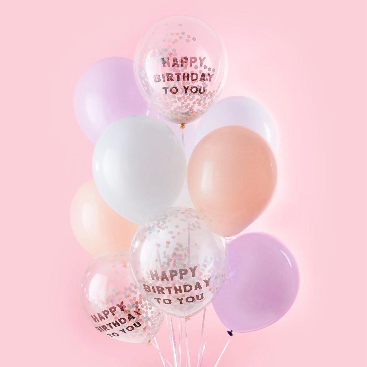 Ballongbukett, Happy birthday to you, gjør det selv – 12 stk