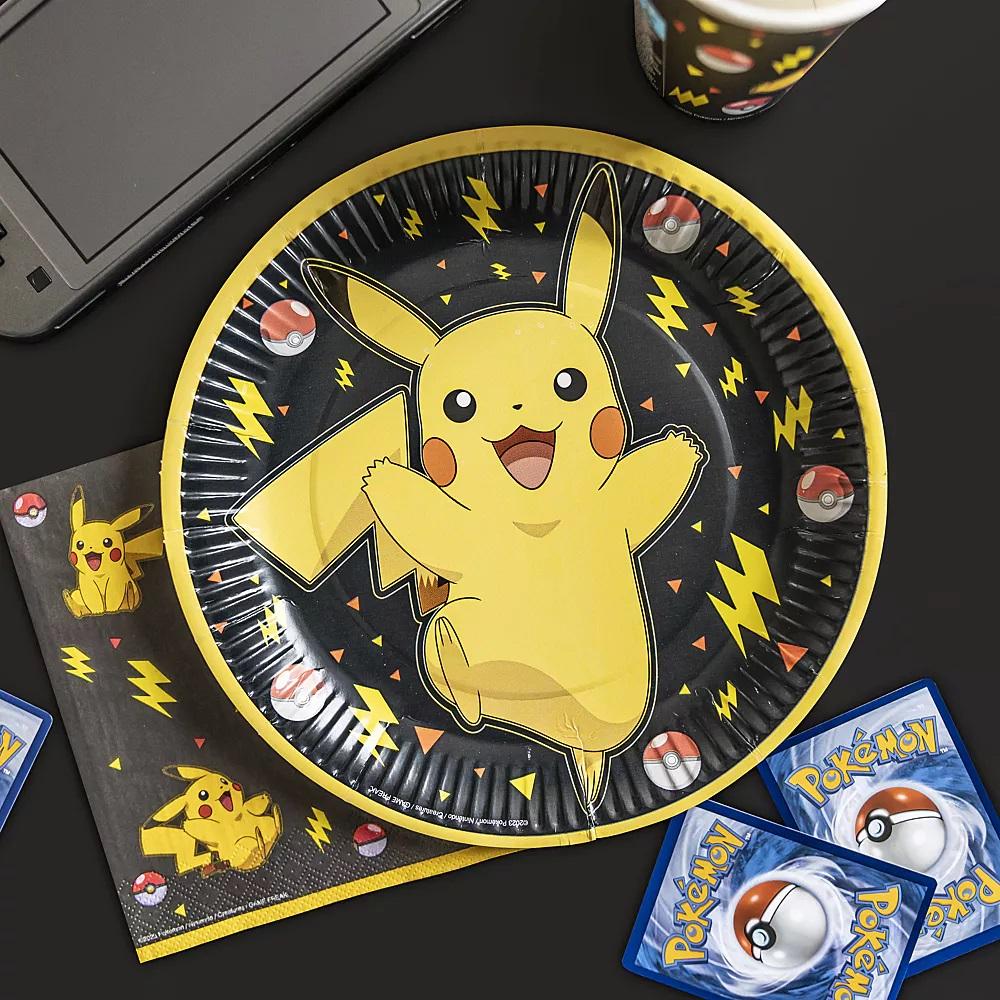 Papptallerkener, Pokemon Pikachu - 8 stk