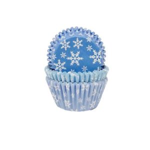 Cupcakeformer, Snøkrystaller – 75 stk