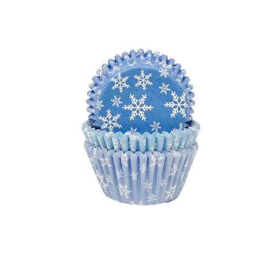 Cupcakeformer, Snøkrystaller – 75 stk