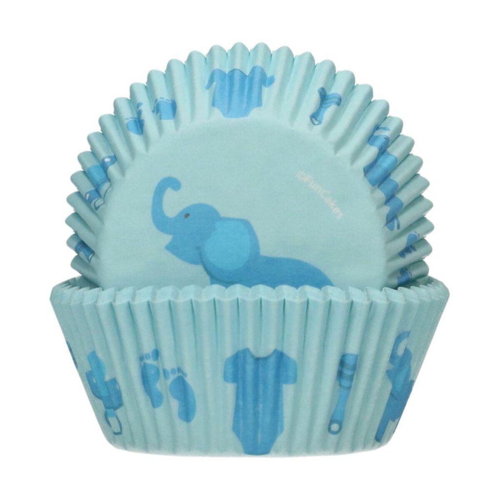 Cupcakeformer, baby blå – 48 stk