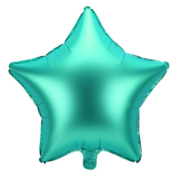 Folieballong 48 cm, stjerne - grønn