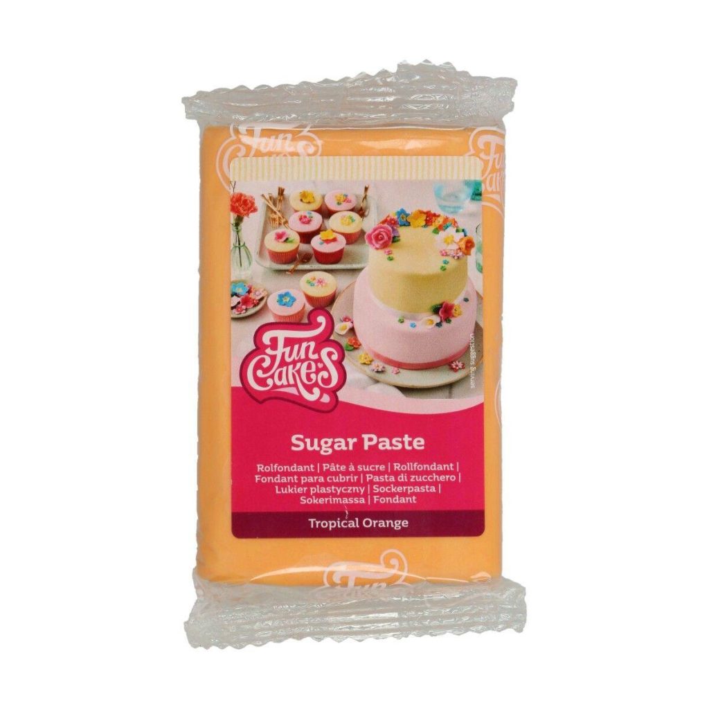 Fondant, 250g - Lys oransje