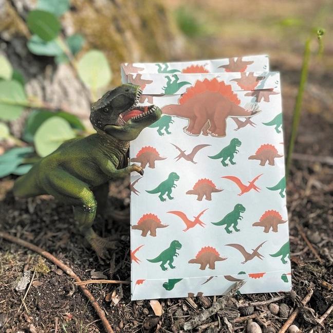 Godteposer, Dinosaurer - 8 stk