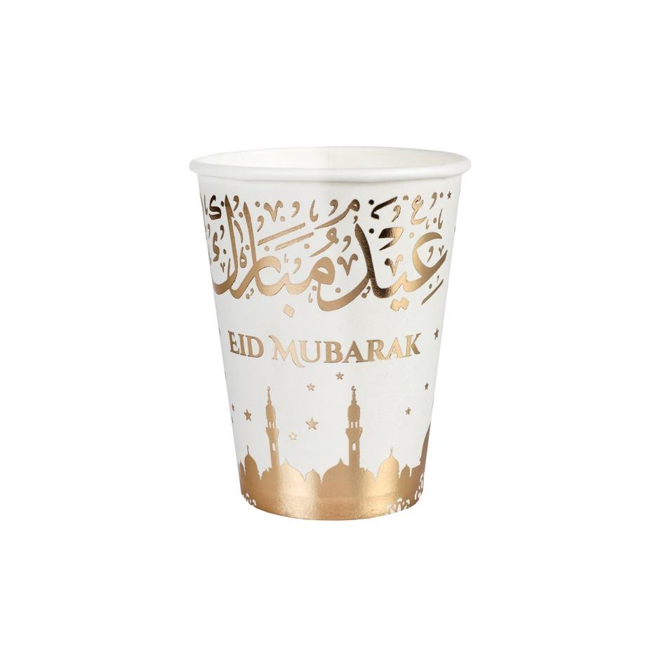Pappkopper gull, Eid Mubarak - 10stk