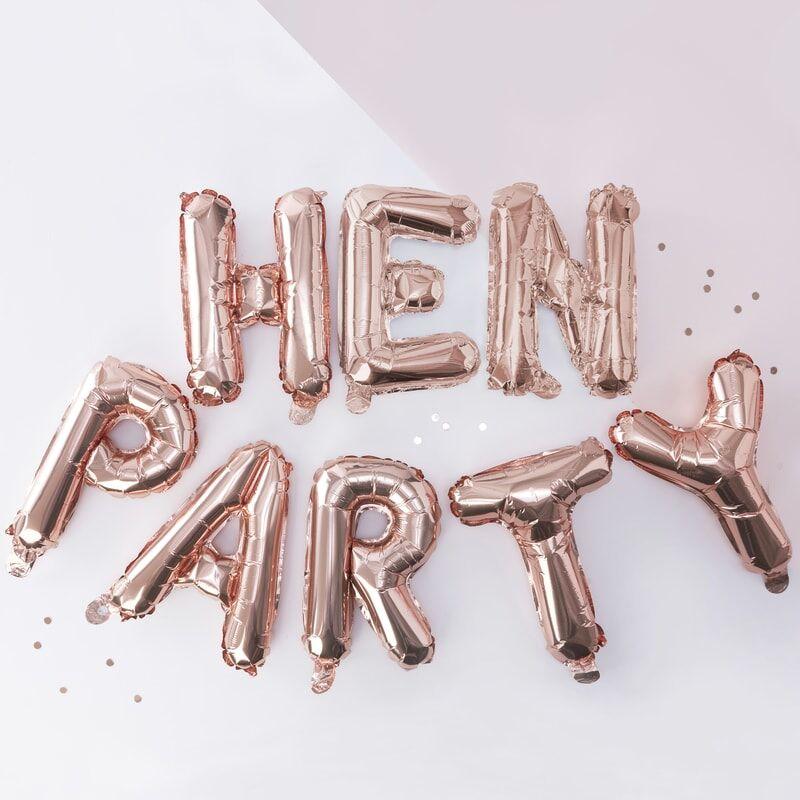 Ballongbanner, Hen party - rosegull