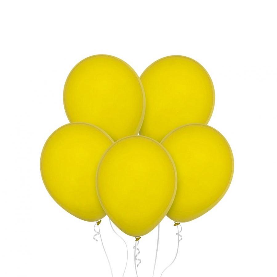 Ballonger 30 cm, gul - 10 stk