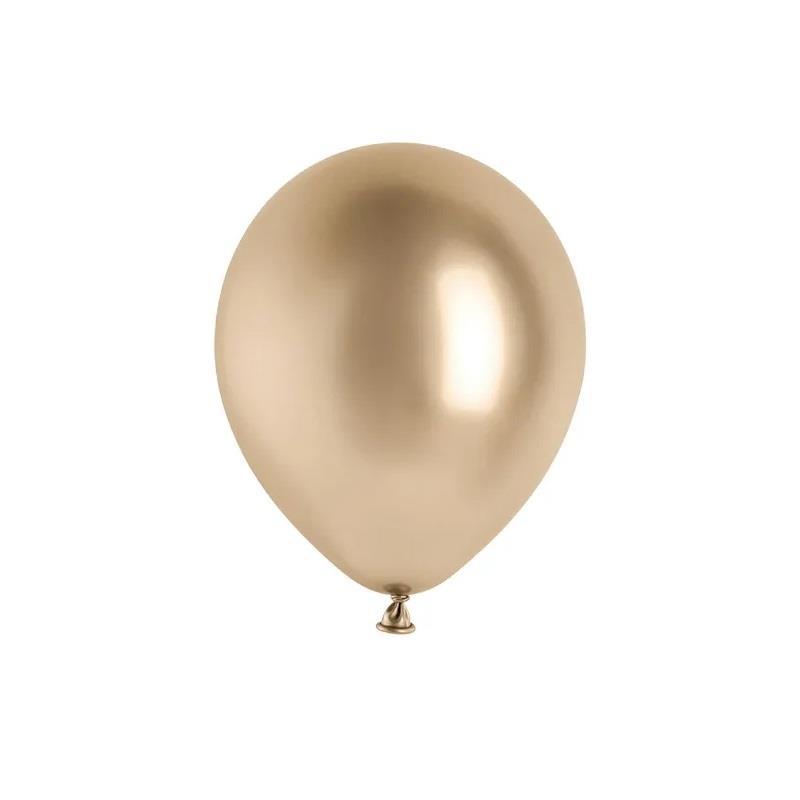 Ballonger, Skinnende Gull - 10 stk
