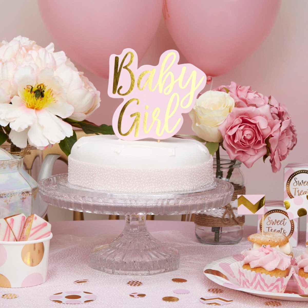 Kaketopp, papp - Baby Girl
