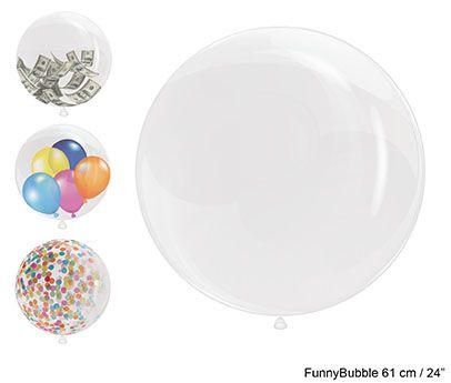 Orb ballong, gjennomsiktig - 61 cm