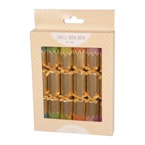Smell bon-bon, flerfarget og gull - 6 stk