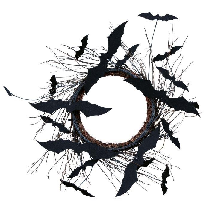 Krans, 30cm - kvister og flaggermus