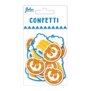 Bordkonfetti, oktoberfest kringler og øl - 10 stk