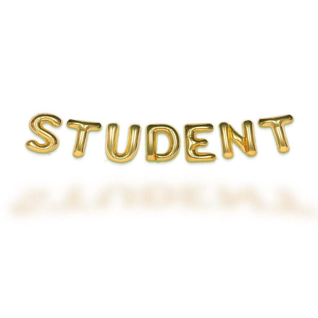 Folieballonger, Student - Gull