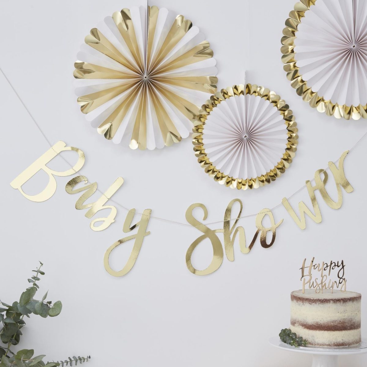 Banner, Babyshower - Gull