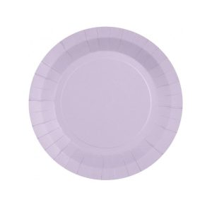 Papptallerkener 22 cm, dus lilla - 10 stk