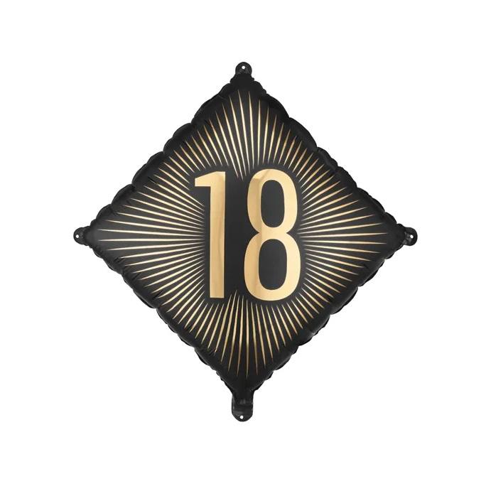 Folieballong diamant - 18 år